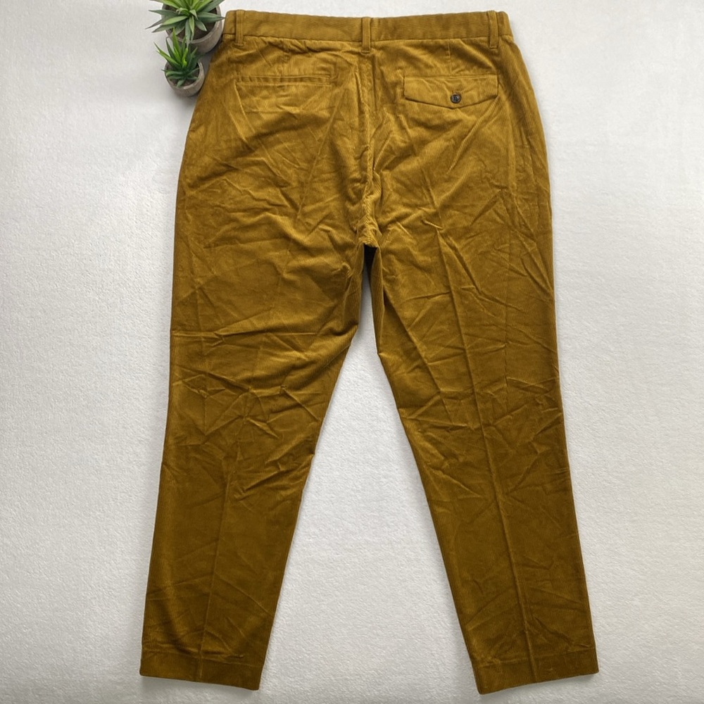 Bonobos Pleated Stretch Corduroy Trouser/Pant (Mustard) *NWOT* - Picture 4 of 16